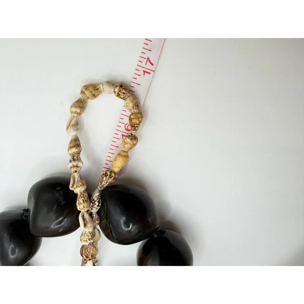 Kukui Nut Lei & Seashell Necklace (Set of 2)